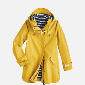 Joules Yellow Coast Raincoat Hooded Keeping Faith